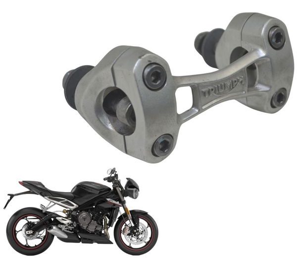 Riser Guidão Triumph Street Triple 765 Rs 18-23 Original Cinza