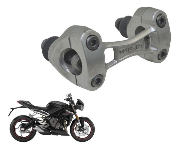 Riser Guidão Triumph Street Triple 765 Rs 18-23 Original Cinza