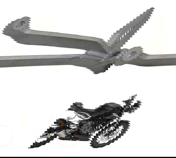 Suporte Pedaleira Tra Esq Triumph Street Triple 765 Rs 18-23 Cinza