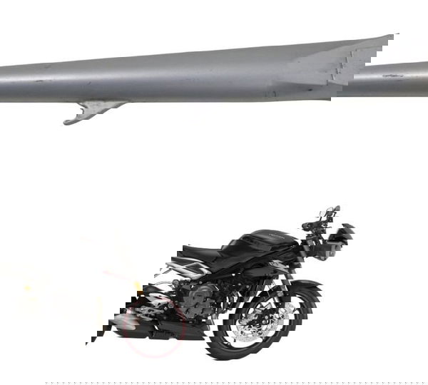 Pedal Descanso Lateral Triumph Street Triple 765 Rs 18-23 Cinza