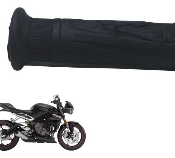Manopla Esq C/ Detal Triumph Street Triple 765 Rs 18-23 Orig Preto