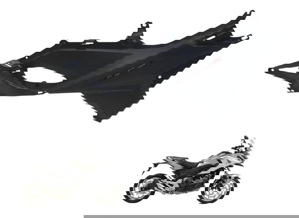 Carenagem Lateral Esquerda Reparado Honda Nc 750x 16-21 Orig Preto