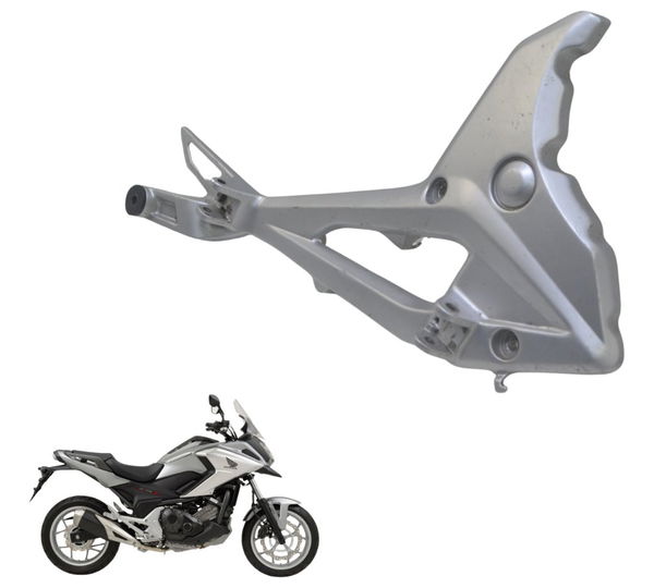 Suporte Pedaleira Direita Honda Nc 750x 16-21 Original Prateado