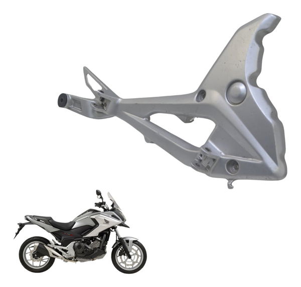 Suporte Pedaleira Direita Honda Nc 750x 16-21 Original Prateado