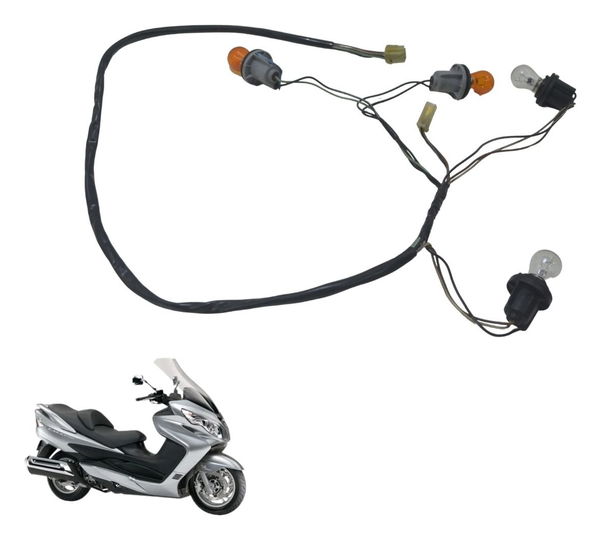 Chicote Lanterna Traseira Suzuki Burgman 400 09-12 Original Ambos Lados