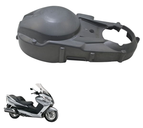 Tampa Acabamento Embreagem C/ Detal Suzuki Burgman 400 09-12 Preto