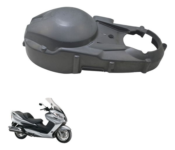 Tampa Acabamento Embreagem C/ Detal Suzuki Burgman 400 09-12 Preto
