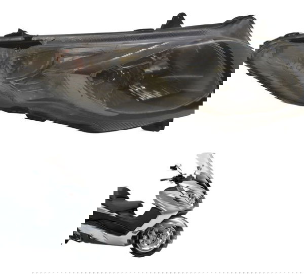 Farol Bloco Óptico Dir C/ Avaria Suzuki Burgman 400 09-12 Direito/passageiro