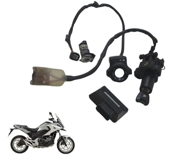 Kit Chave Ignição C/detalhes Honda Nc 750x 16-21 Original