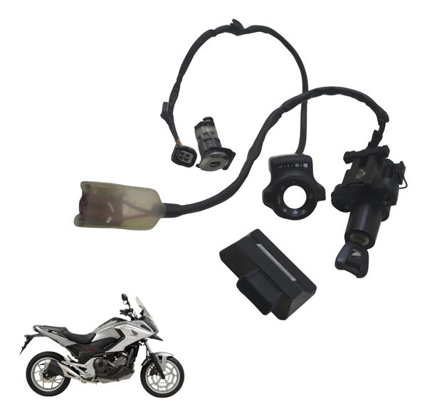 Kit Chave Ignição C/detalhes Honda Nc 750x 16-21 Original