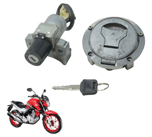 Kit Chave Ignição C/ Avaria Honda Cb 250f Twister 16-22 Orig