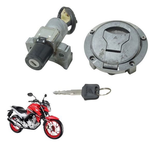 Kit Chave Ignição C/ Avaria Honda Cb 250f Twister 16-22 Orig