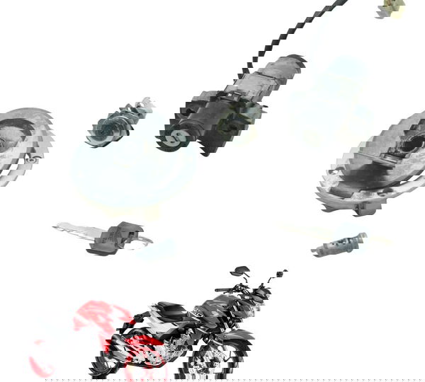 Kit Chave Ignição C/ Avaria Honda Cb 250f Twister 16-22 Orig