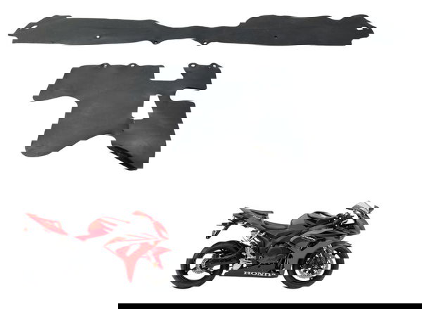 Par Borracha Acabamento Honda Cbr 1000 Rr 04-07 Original