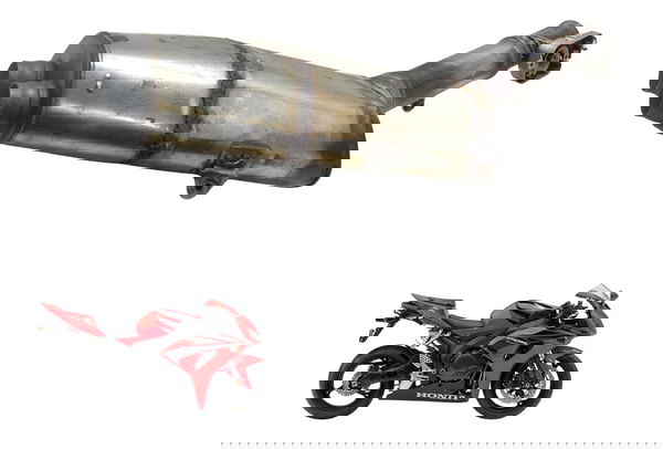 Ponteira Escape Modificado Honda Cbr 1000 Rr 04-07 Original