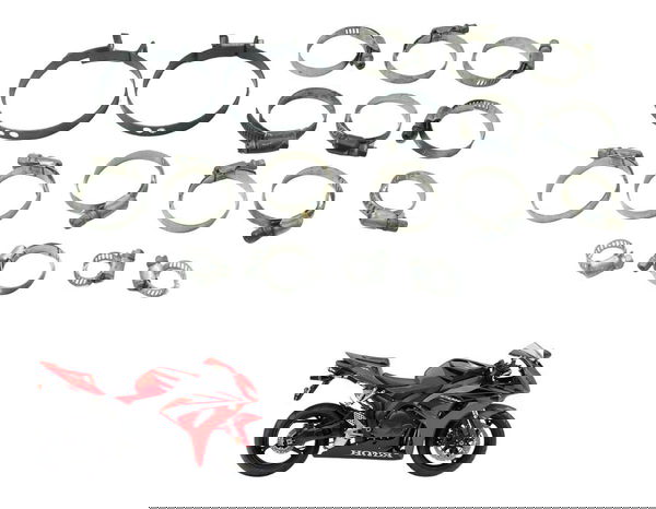 Kit Abraçadeira Diversas Honda Cbr 1000 Rr 04-07 Original