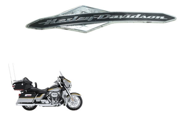 Emblema Tanque Dir Harley Electra Touring Cvo 12-13 Original Cinza