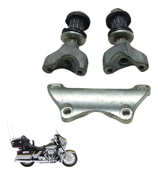 Riser Guidão Harley Electra Touring Cvo 12-13 Original Cinza