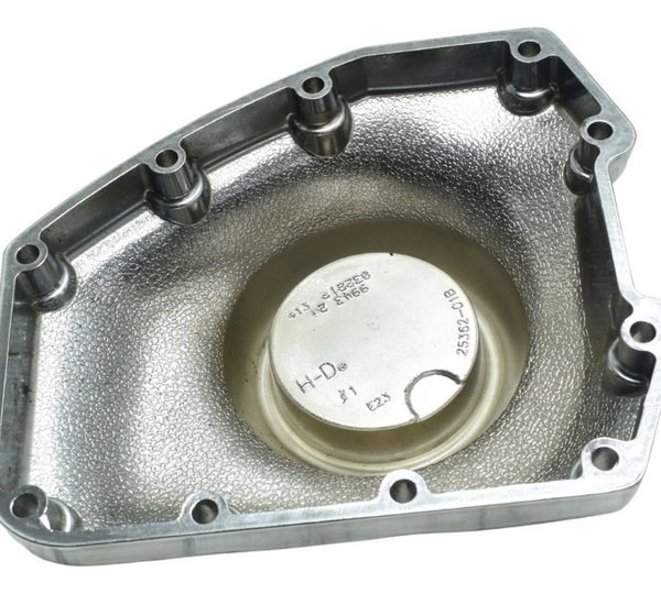 Tampa Motor Direita Harley Electra Touring Cvo 12-13 Origina Prateado