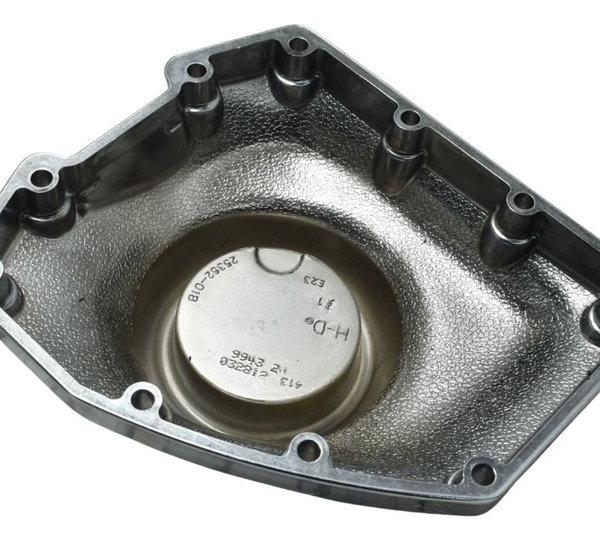 Tampa Motor Direita Harley Electra Touring Cvo 12-13 Origina Prateado