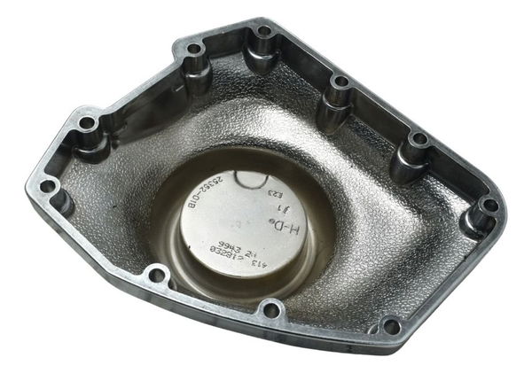 Tampa Motor Direita Harley Electra Touring Cvo 12-13 Origina Prateado