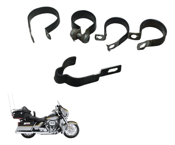 Kit Abraçadeiras Harley Electra Touring Cvo 12-13 Original