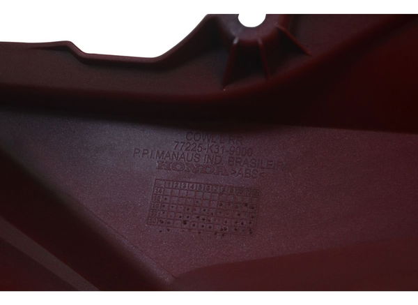 Carenagem Lateral Esq Honda Cb 250f Twister 16-22 Original Vermelho