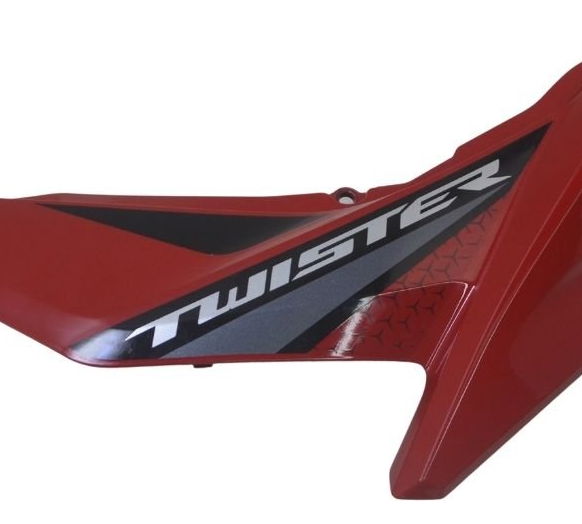 Carenagem Lateral Esq Honda Cb 250f Twister 16-22 Original Vermelho
