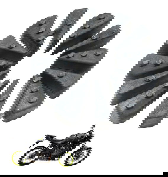 Coxim Cubo Coroa Yamaha Mt 07 15-18 Original