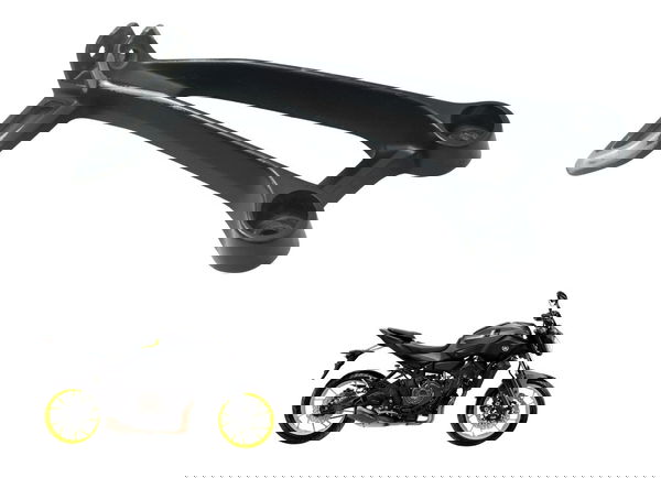 Suporte Pedaleira Traseira Esquerda Yamaha Mt 07 15-18 Orig Preto