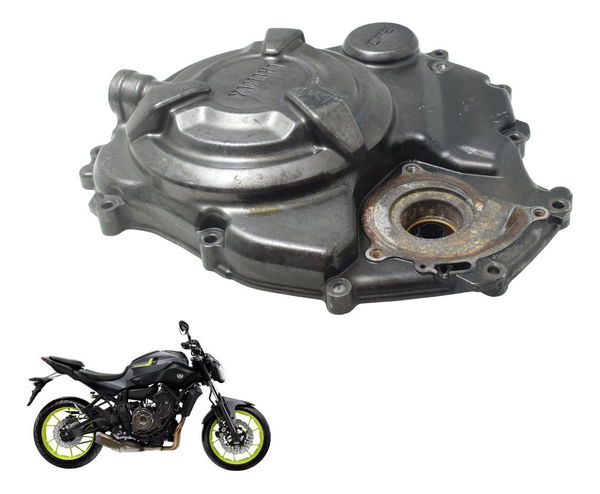 Tampa Motor Embreagem Yamaha Mt 07 15-18 Original Cinza-escuro