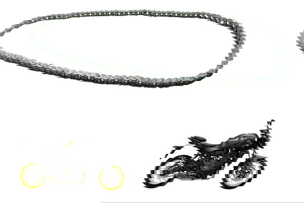 Corrente Transmissão Yamaha Mt 07 15-18 Original Prateado