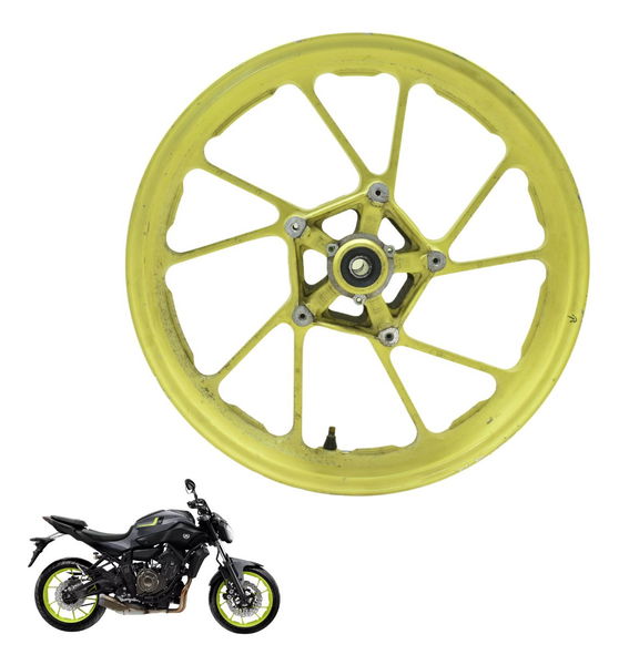 Roda Dianteira Yamaha Mt 07 15-18 Original Amarelo