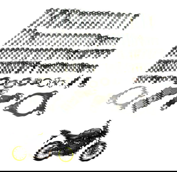 Kit Parafuso Motor Yamaha Mt 07 15-18 Original