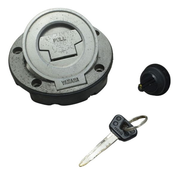 Tampa Tanque Com Trava Ferramen Yamaha Xtz 250 Tenere 11-15 Cinza