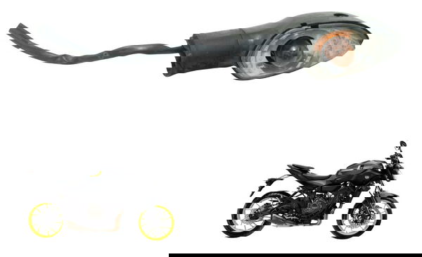 Pisca Dianteiro Direito C/avaria Yamaha Mt 07 15-18 Original Direito