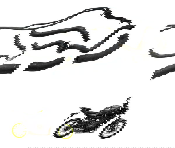 Kit Mangueiras Yamaha Mt 07 15-18 Original