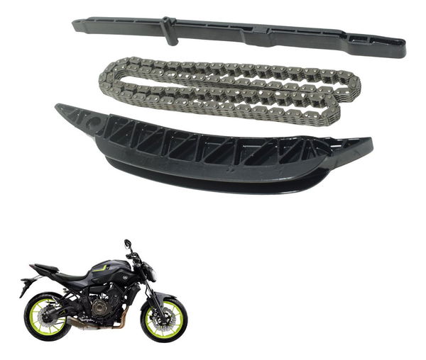 Kit Guia Tensor Corrente Comando Yamaha Mt 07 15-18 Original