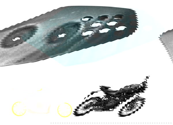 Protetor Pedaleira Esquerdo Yamaha Mt 07 15-18 Original