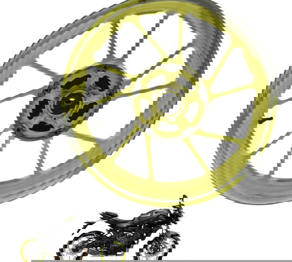 Roda Traseira Yamaha Mt 07 15-18 Original Amarelo