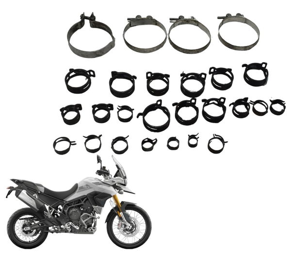 Kit Abraçadeiras Diversas Triumph Tiger 900 Rally Pro 20-23