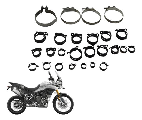 Kit Abraçadeiras Diversas Triumph Tiger 900 Rally Pro 20-23