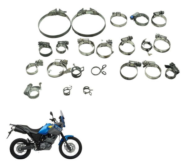 Kit Abraçadeiras Diversa Yamaha Xt 660z Tenere 12-15 Origina