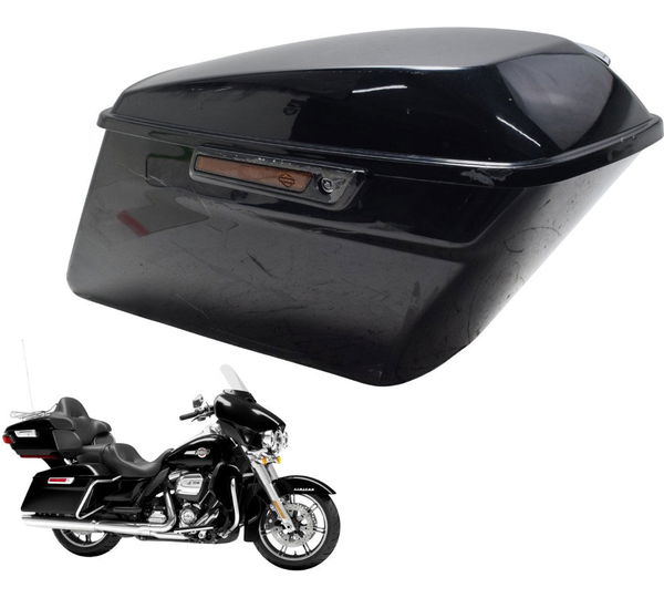 Alforge Dir C/detalhes Harley Electra Touring M8 114 19-23 Preto