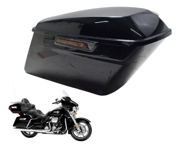 Alforge Dir C/detalhes Harley Electra Touring M8 114 19-23 Preto