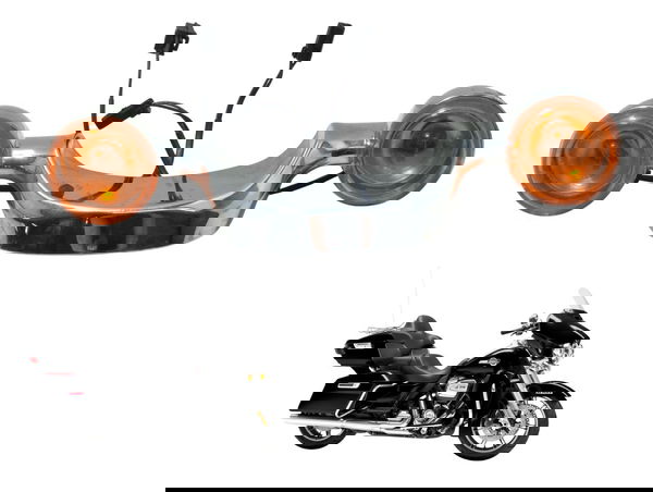 Pisca Traseiro Harley Electra Touring M8 114 19-23 Original Laranja