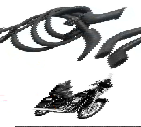 Par Cabo Bobina Ignição Harley Electra Touring M8 114 19-23 Preto