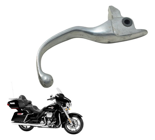 Manete Freio C/avaria Harley Electra Touring M8 114 19-23 Prateado