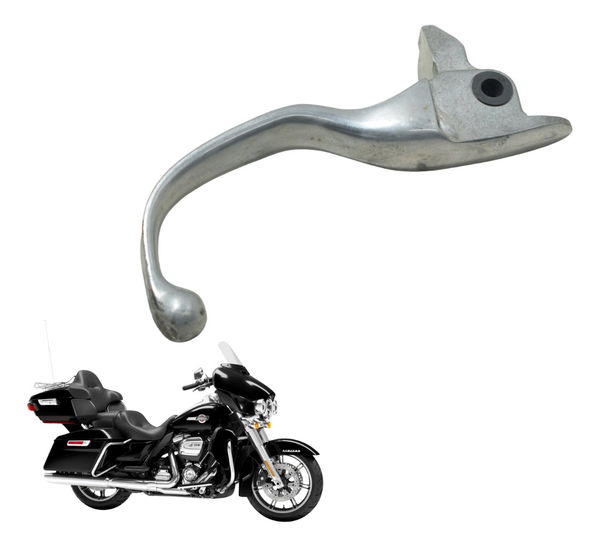 Manete Freio C/avaria Harley Electra Touring M8 114 19-23 Prateado