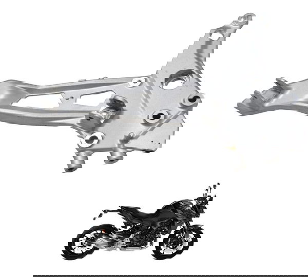 Suporte Pedaleira Direito Bmw F 900 R 22-24 Original Prateado